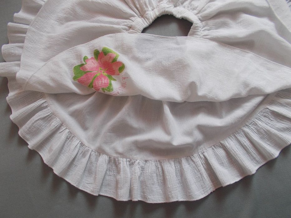 Spódniczka, spódnica, biała,szyta z koła,r.80,Mariquita,gratis bluzka