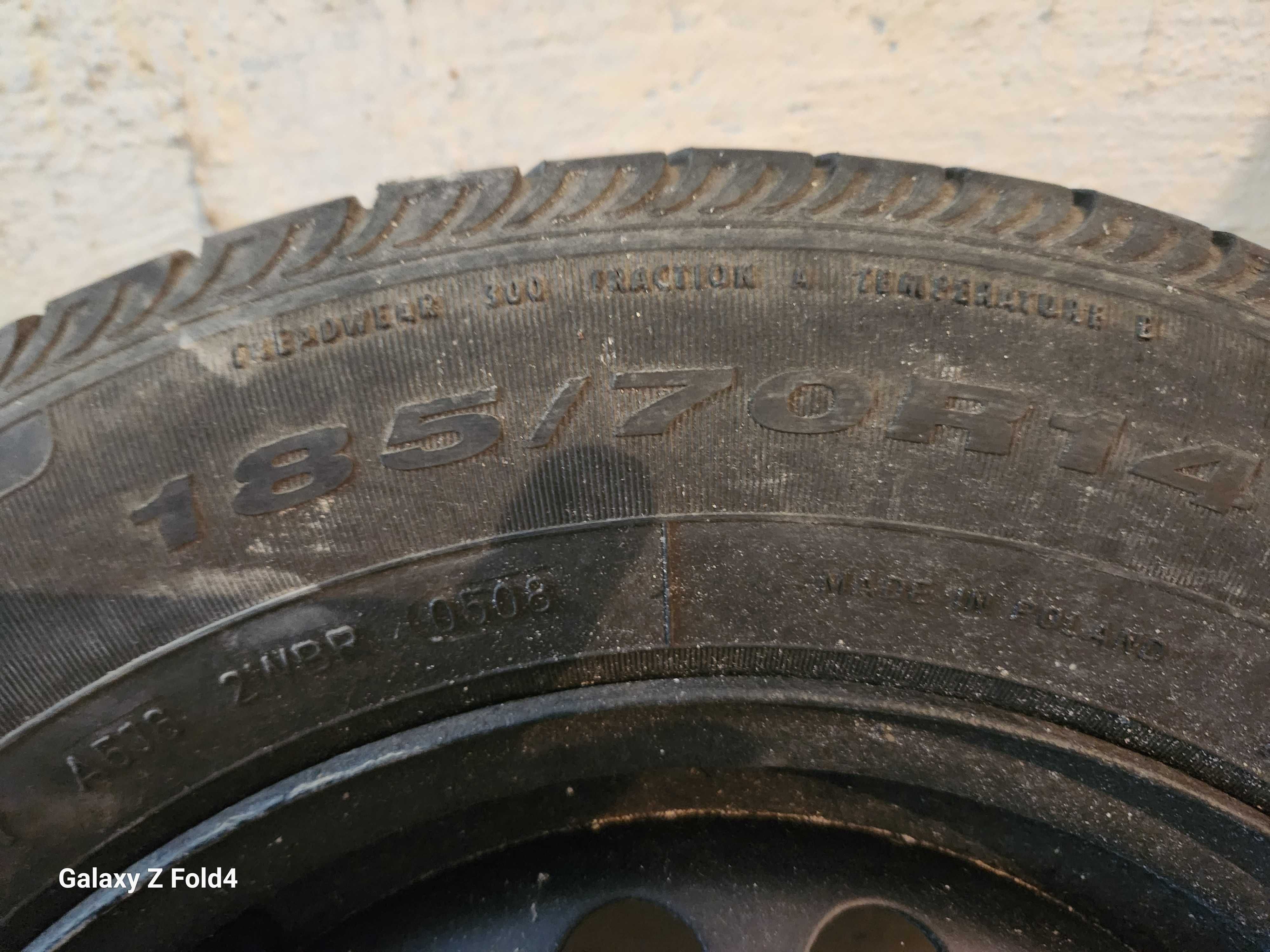 Dwa koła et49 5 1/2 Jx14 H2 na oponach 185/70R14