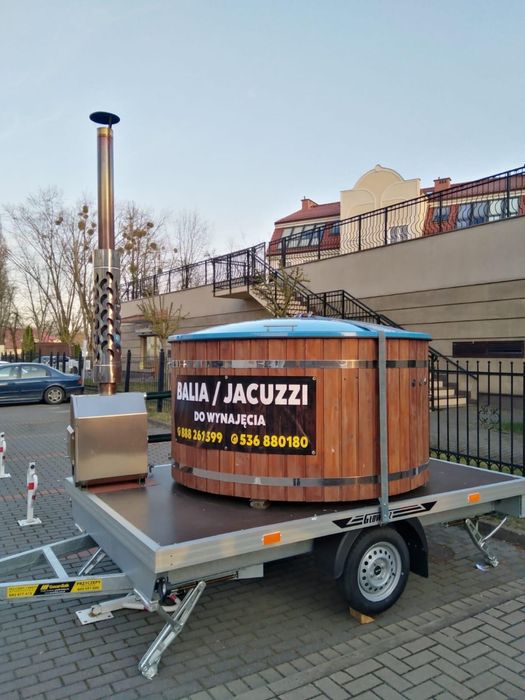 Mobilna balia/jacuzzi do wynajęcia. PROMOCJA