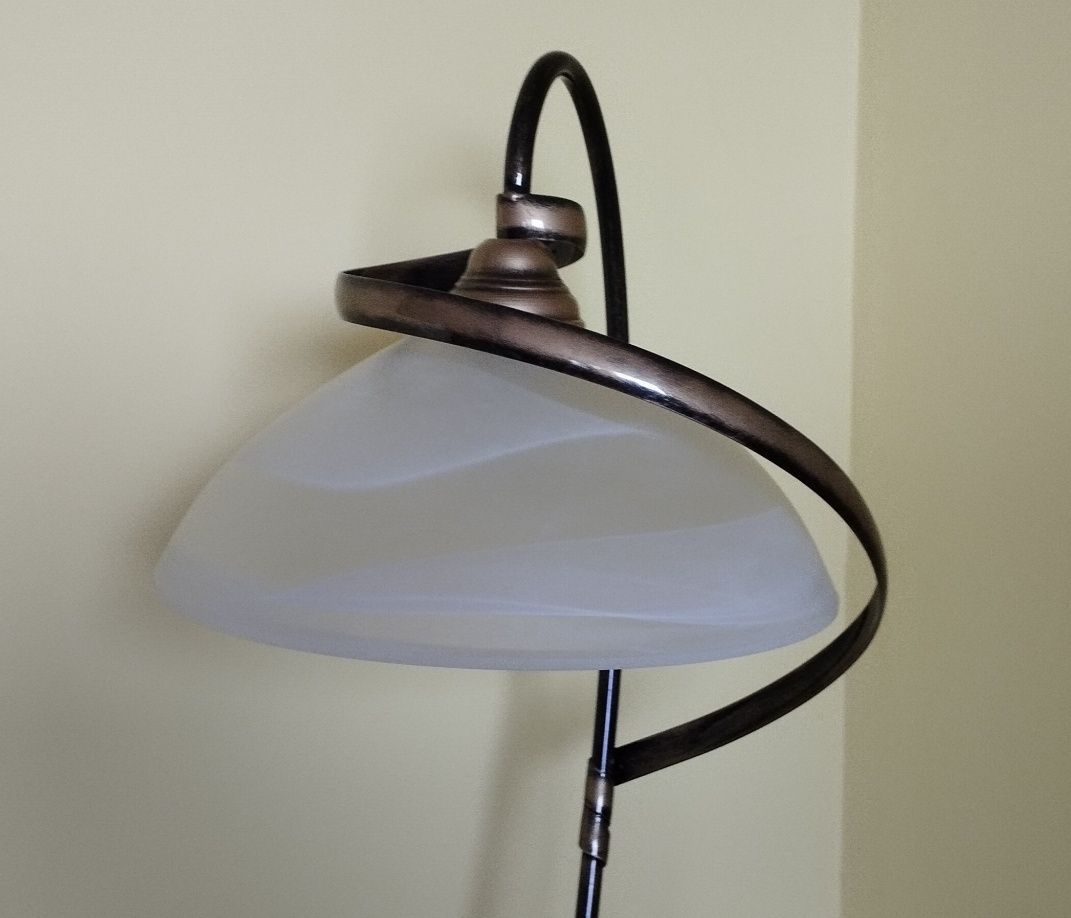 komplet 3 lamp salonowych: sufitowe: trój- i pięcioramienna + stojąca