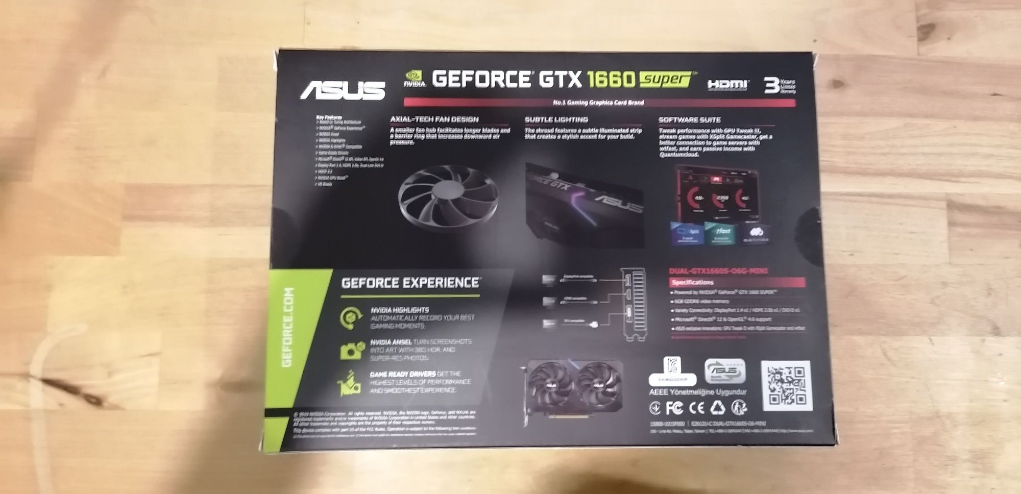 Placa Gráfica ASUS GTX 1660 Super 6GB – Excelente estado