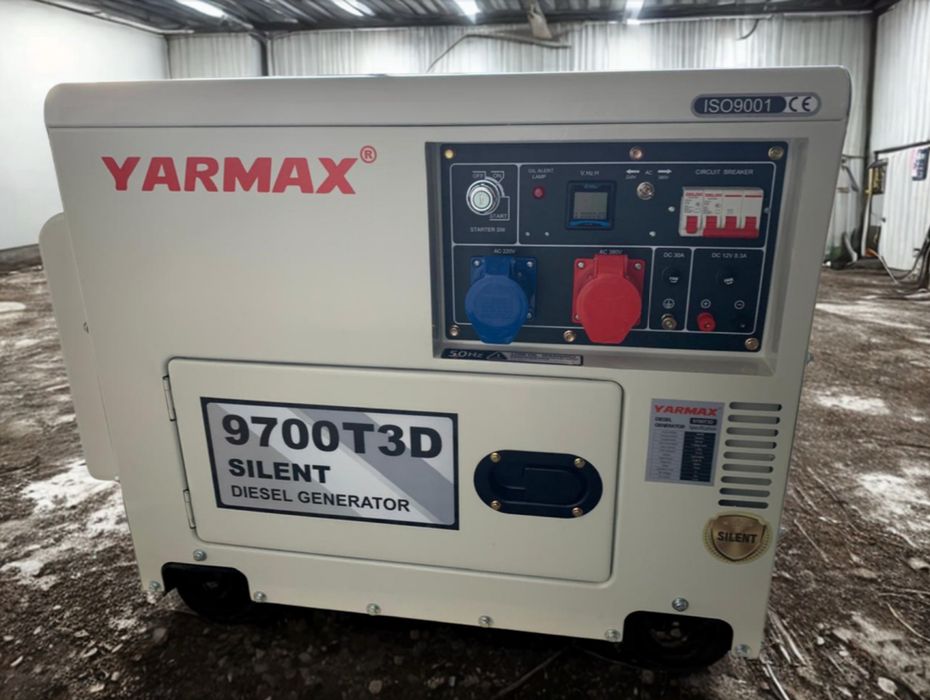 Дизельний генератор Yarmax 7 кВт 230В та 380В