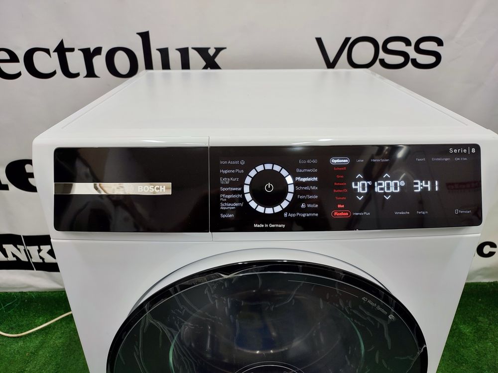 Нова пральна машина Bosch Serie 8 4D Wash System WiFi 10 kg Germany