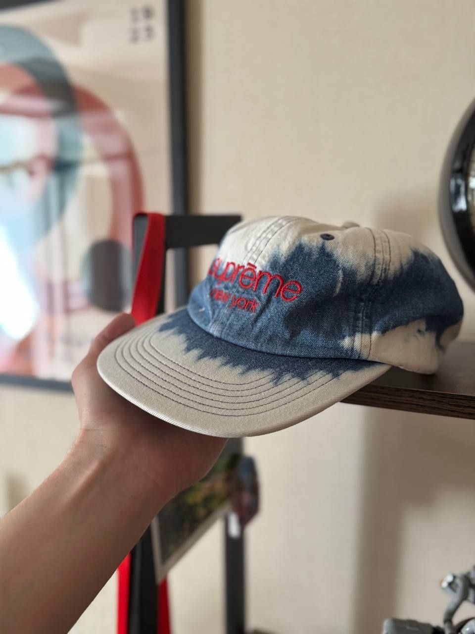 Кепка Supreme Bleached Denim Cloud Hat
