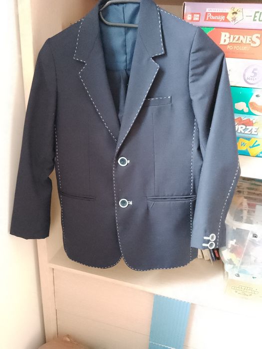 Garnitur ADRIANO rozm 140 granatowy