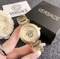 Piękny złoty zegarek damski meduza
