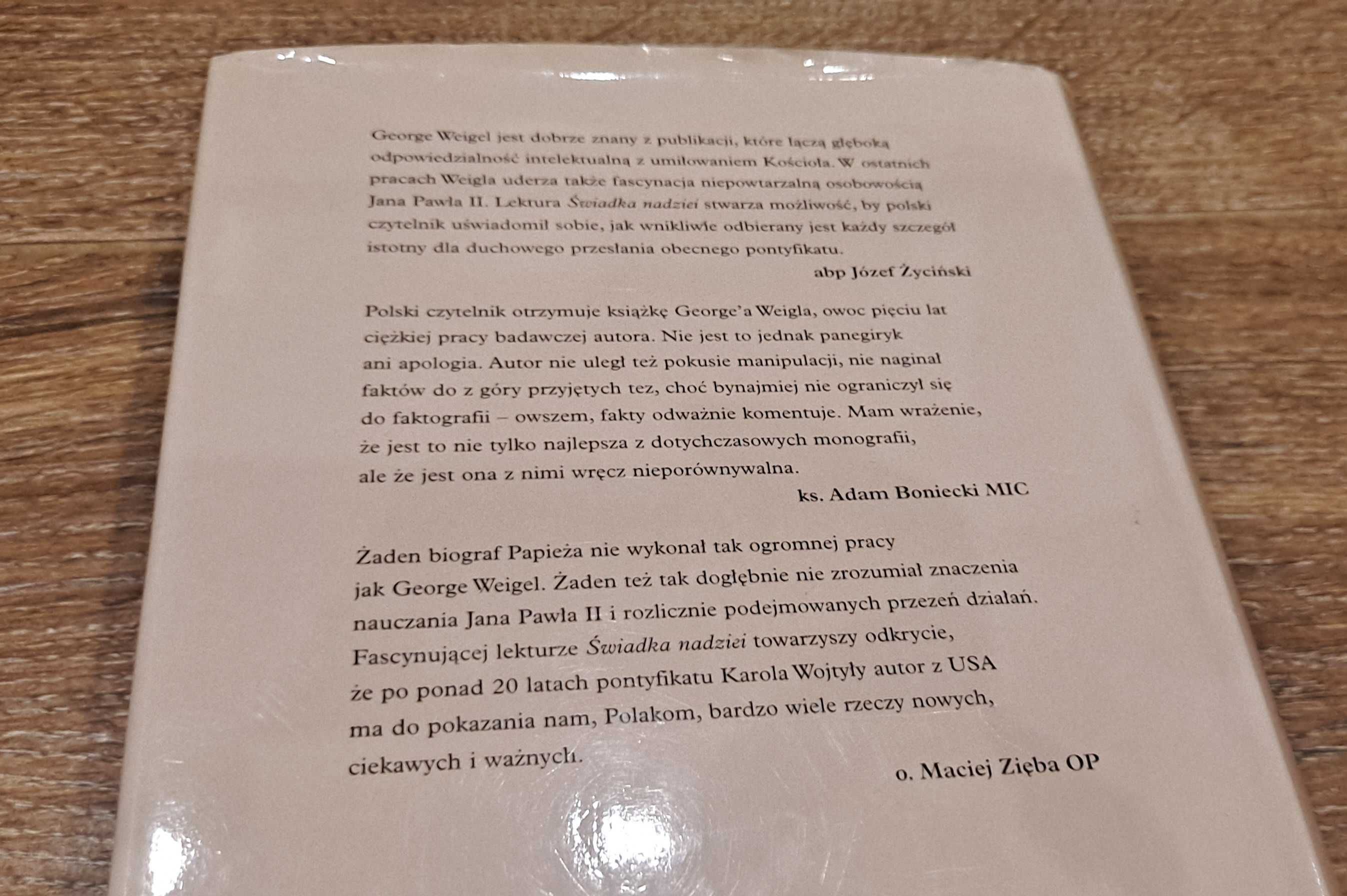 Książka Świadek nadziei. Biografia papieża Jana Pawła II