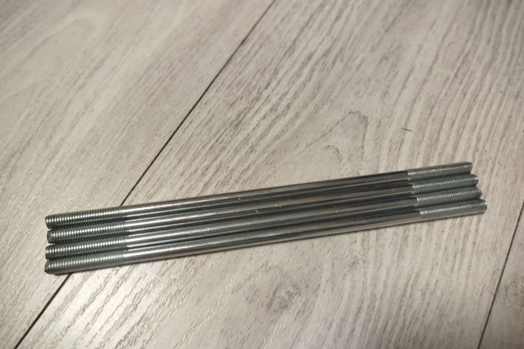 Pręt , szpilki gwintowane 23 cm - zestaw 4 szt