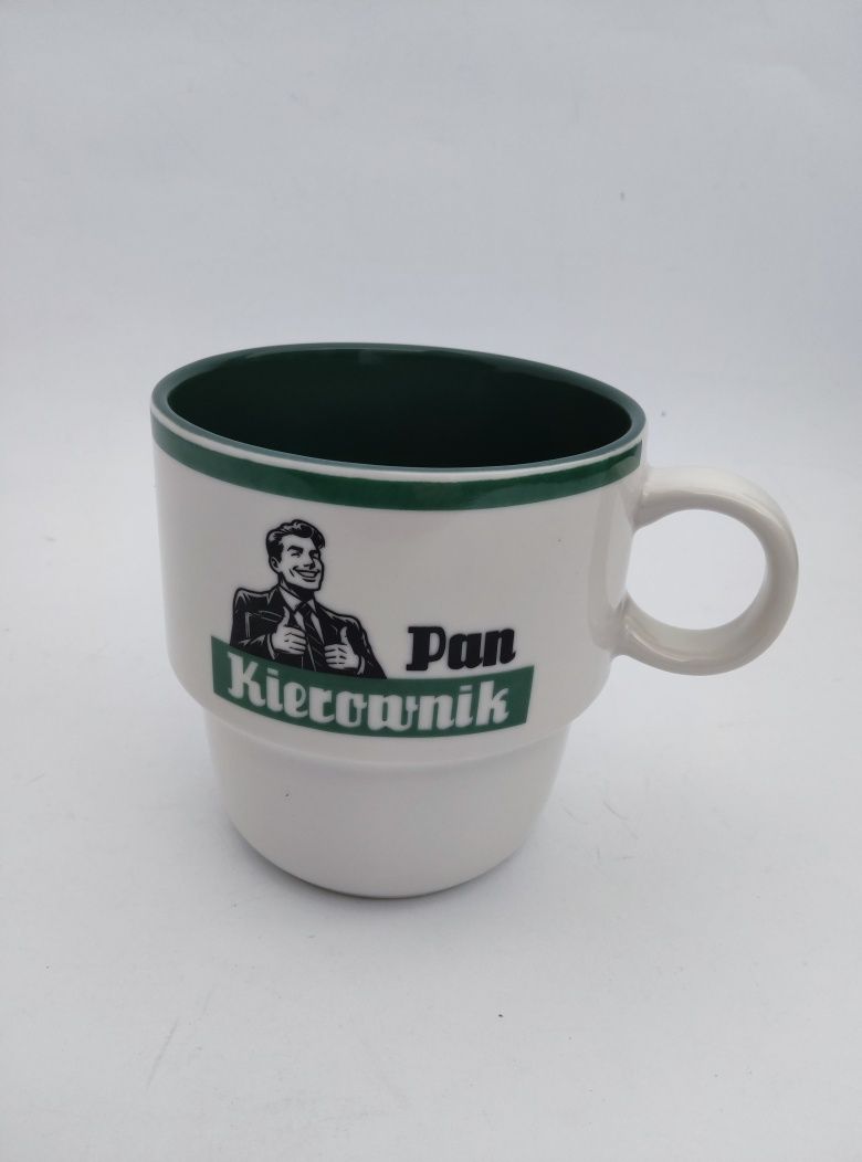 Kubek ceramiczny w stylu PRL Pan Kierownik 460ml