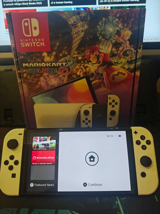 Konsola Nintendo Switch OLED v2 fajny zestaw super stan