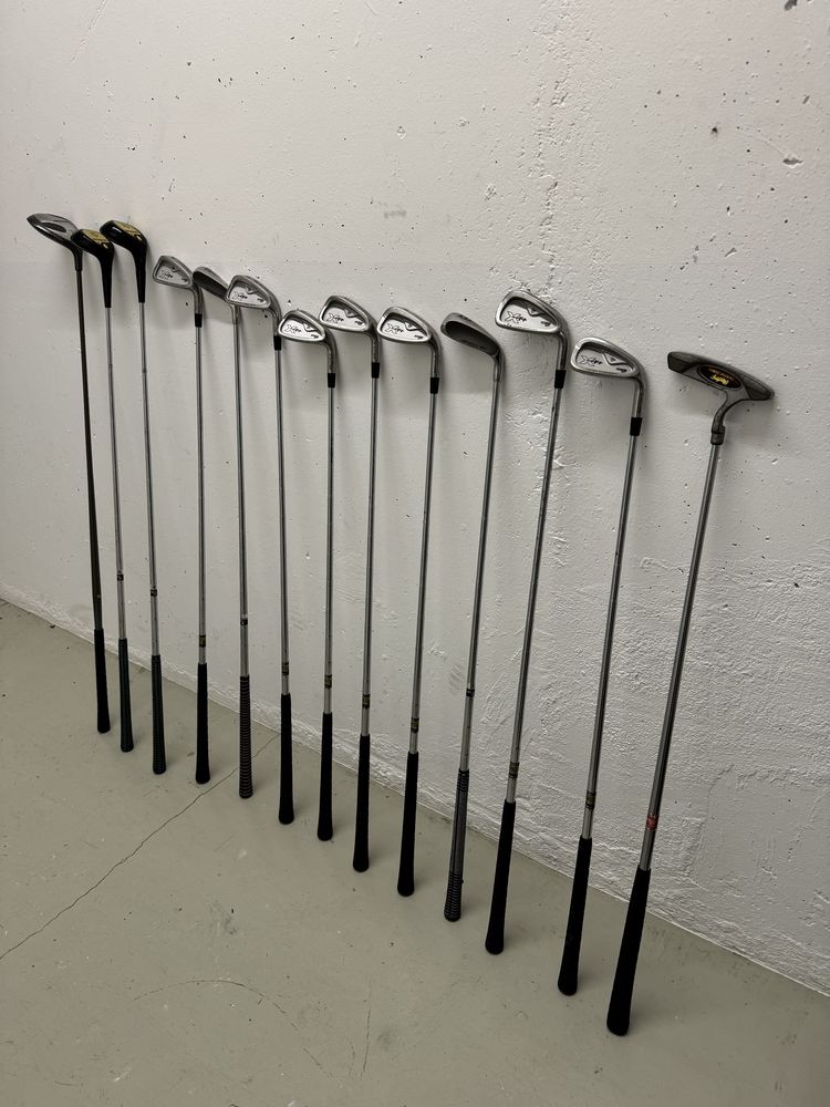 Saco de Golfe Marca Top Flite com 10 Tacos e 3 Madeiras