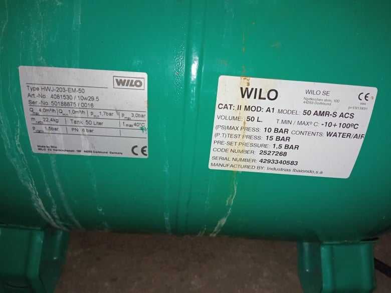 Zbiornik do pompy hydroforowej 50L WILO