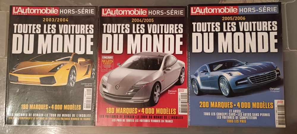 L' Automobile Toutes les voitures du monde 2003 a 2018