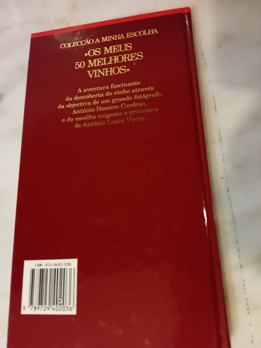 Livro Os Meus 50 Melhores Vinhos António Lopes Vieira