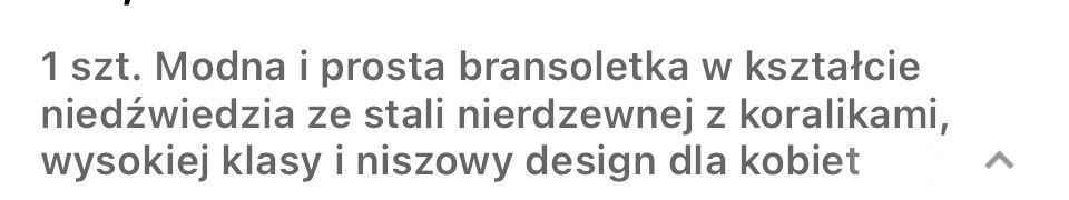Bransoletka ze stali nierdzewnej