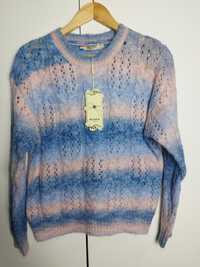 Nowy sweter ażurowy Azaka ombre Uni S M L XL