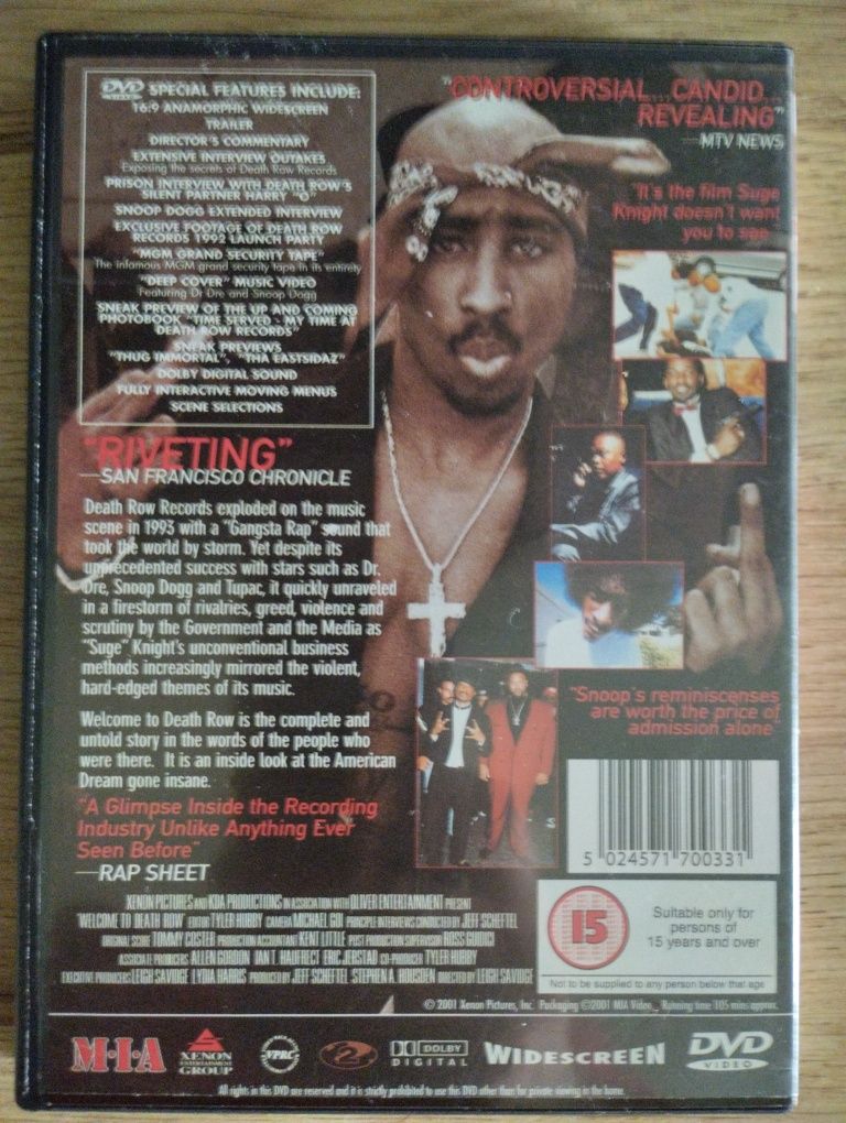 Welcome to Death Row - dvd