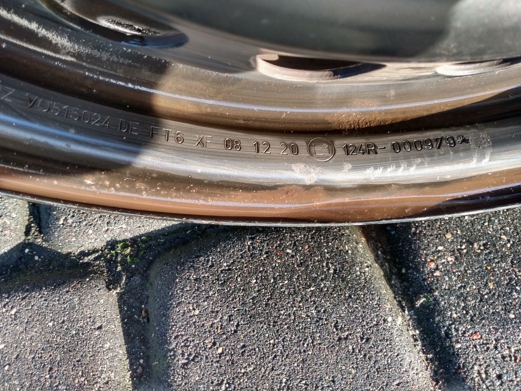 4x Felga stalowa VW "6.0 x 15" 5/112 ET47