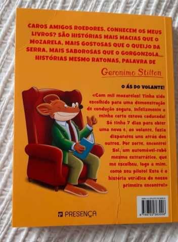 Livro Geronimo Stilton "O Ás do Volante"