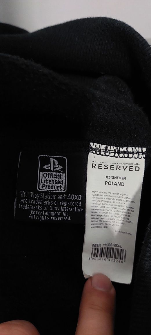 Czarna bluza PlayStation - Reseved rozmiar L