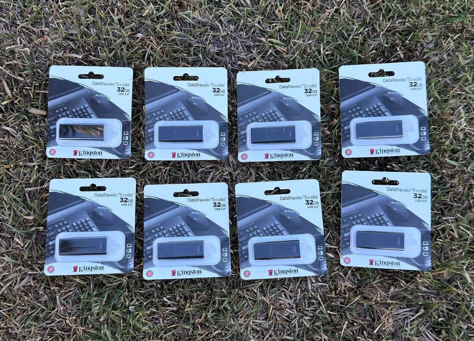 Pack de 8 Pen Drives Kingston 32gb USB 3.2 DataTraveler Exodia