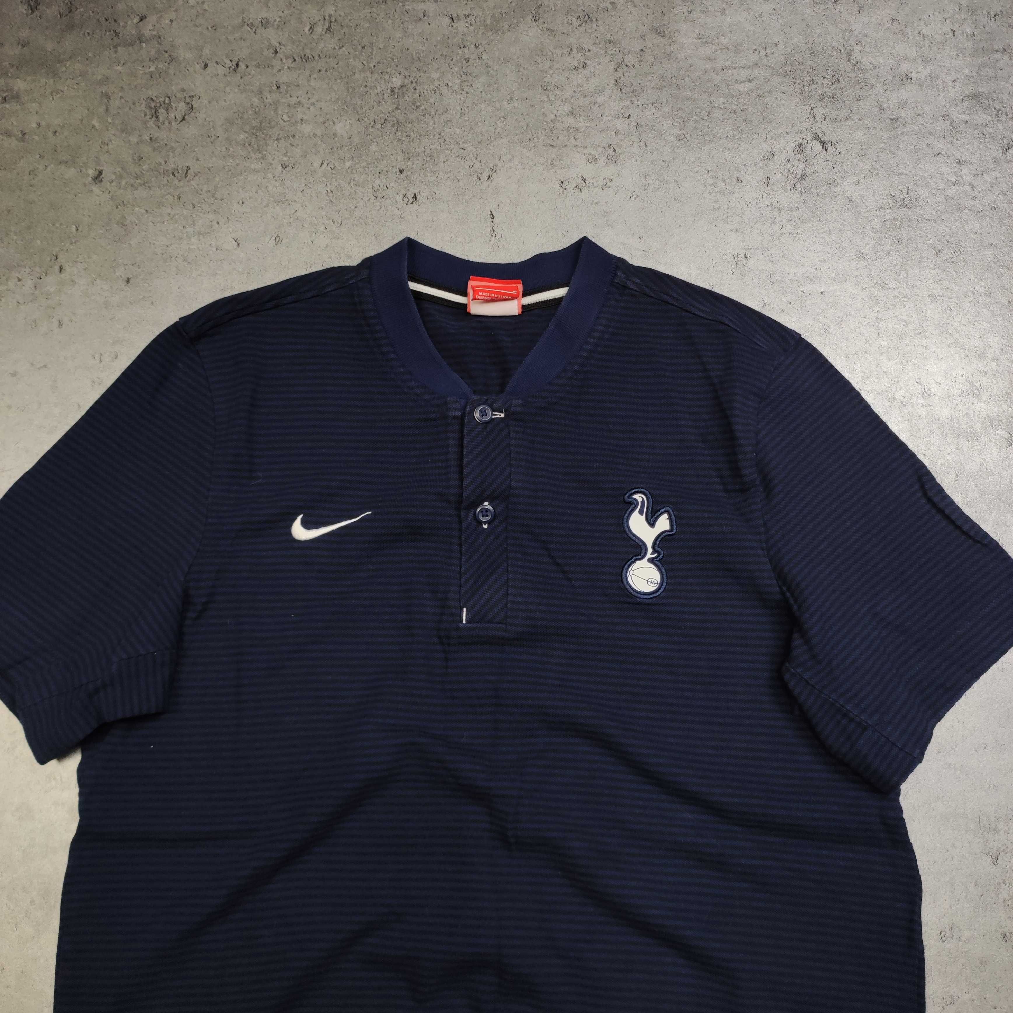 MĘSKA Koszulka Bawełna Casual Kołnierzyk Tottenham Londyn Nike Footbal