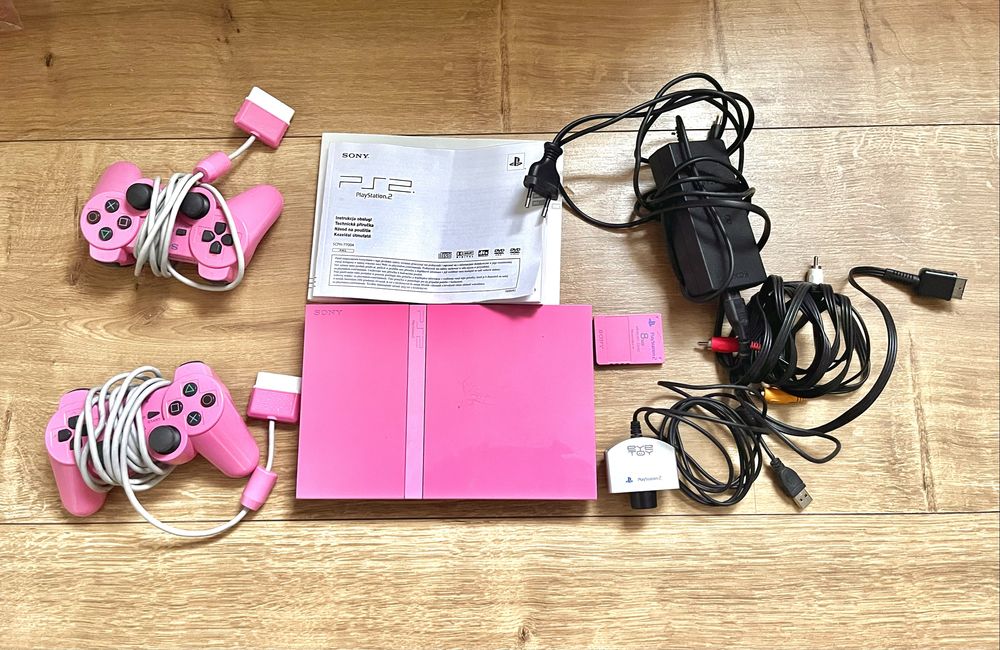 Konsola Play Station 2 pink