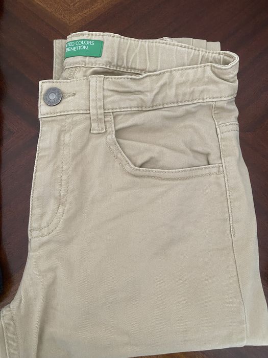 United Colors of Benetton Calça de tecido bege