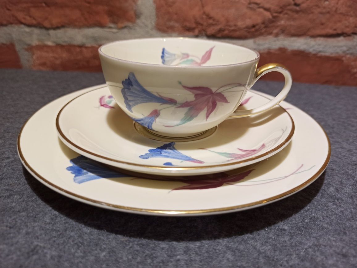 Porcelana Rosenthal KRONACH Else TRIO Elphenbei Goryczka Niebieska