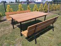 Komplet ogrodowy ławy i stół