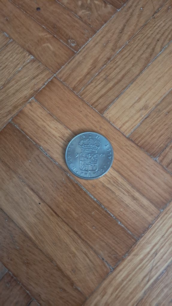 Moneta kolekcjonerska Szwecja 2 korony 1971