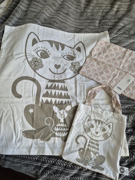 Nowa! Roommate posciel 100 % bawełna 70x80 kot kotek kotki