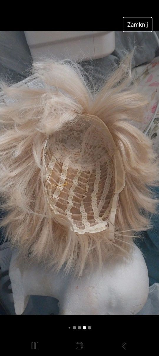 Peruka blond wig cosplay