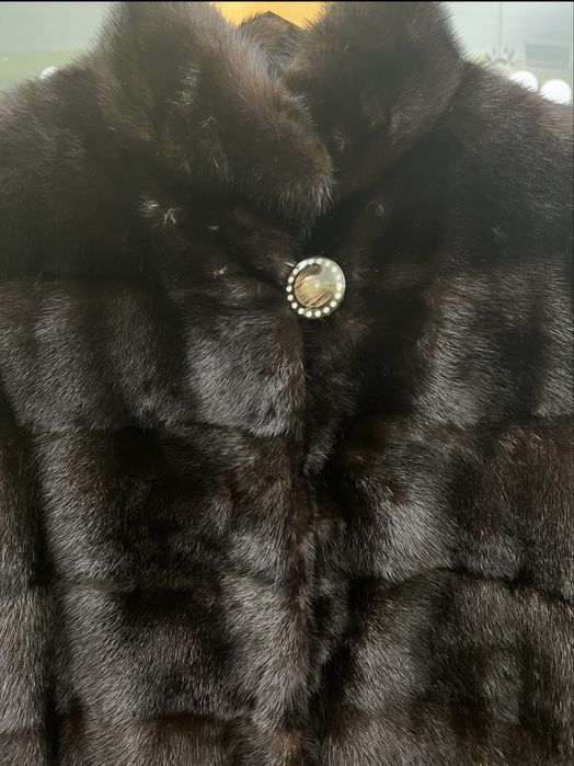 Норкова шуба натуральна