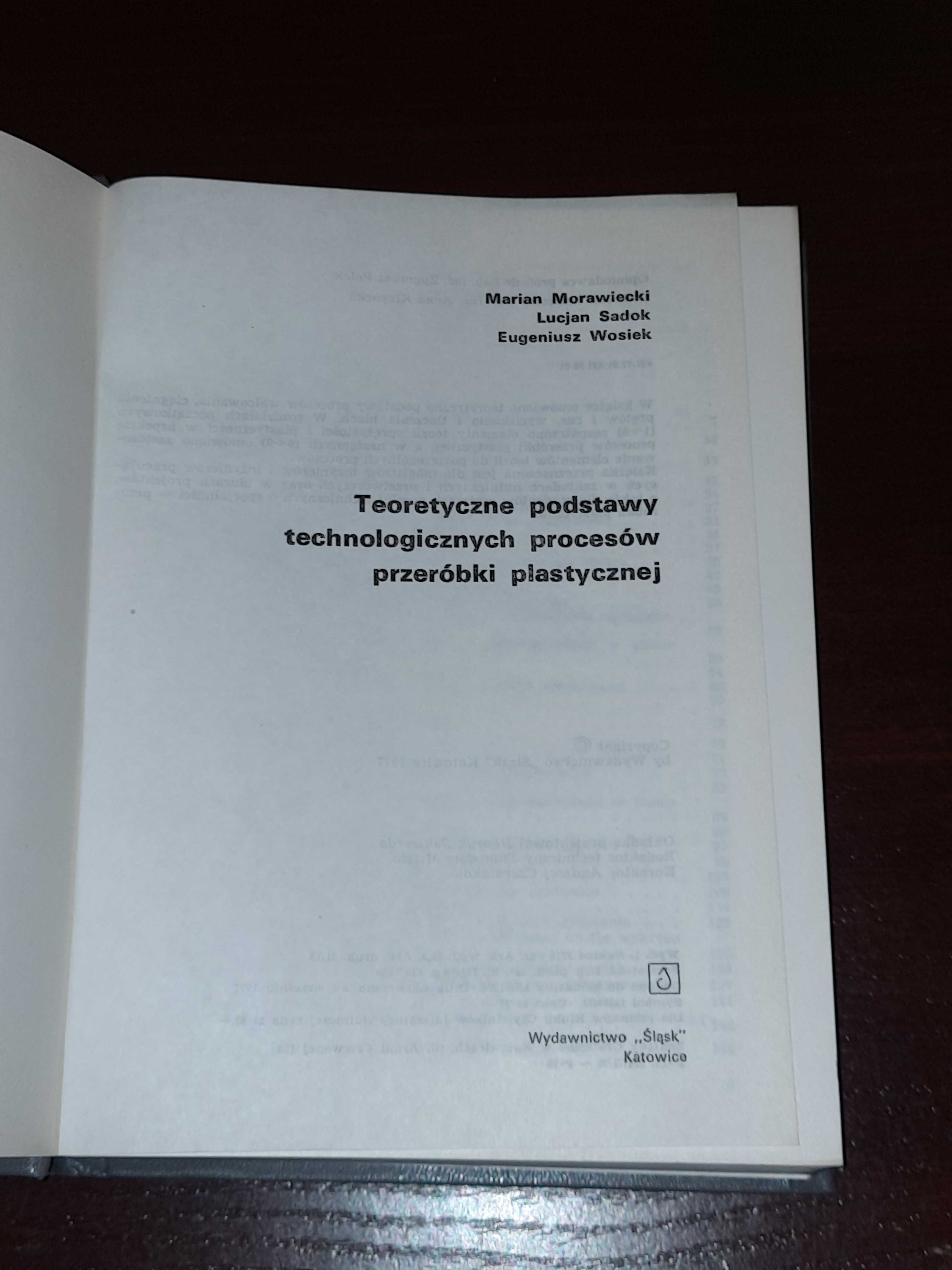 Książka|M.Morawiecki - Teoretyczne podst. tech. proc. przeróbki plast.