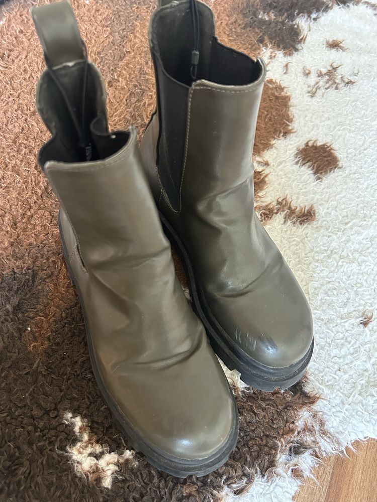 Botas verdes de plataforma