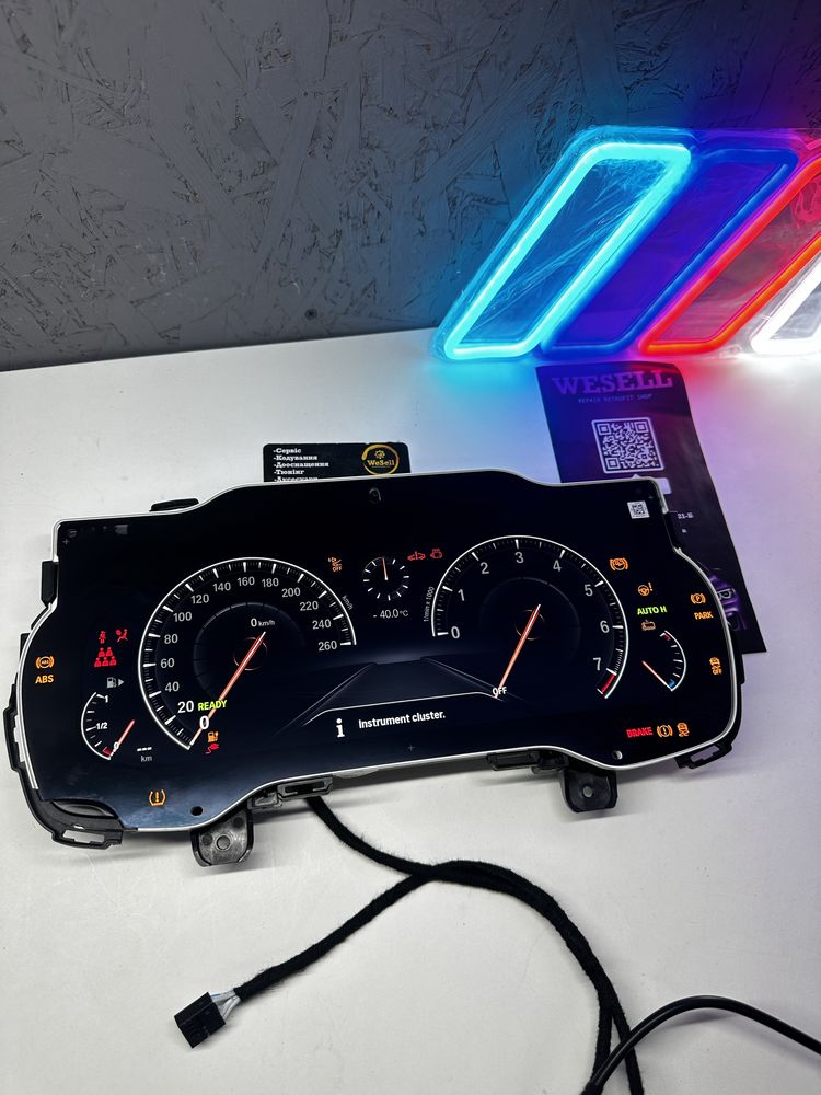 Щиток приборов без колец 6WB g30 g01 g11 bmw g12 g02 led 6вб приборка