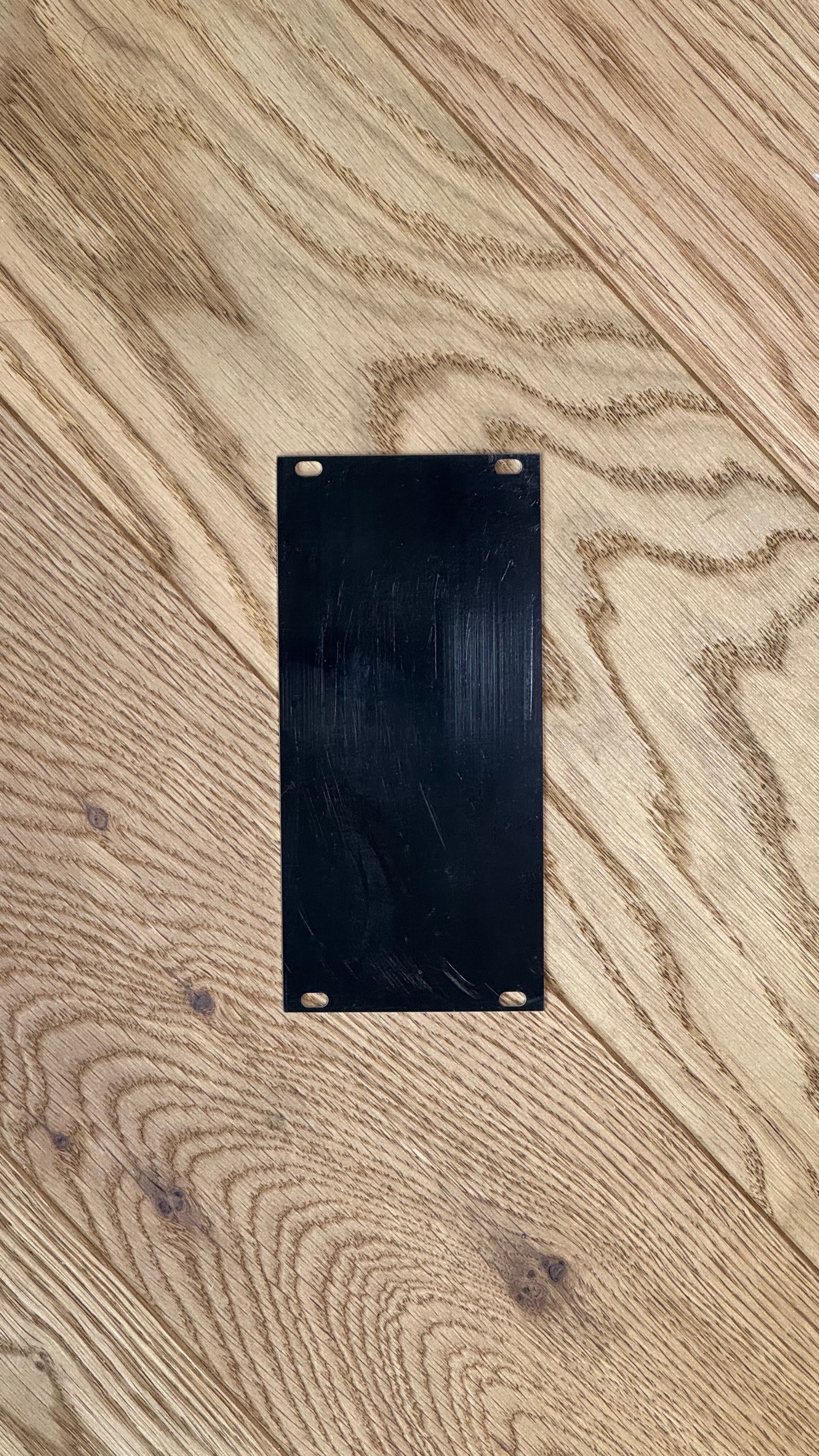 Blind Blank Panel 12HP black/silver eurorack - nowy stan idealny