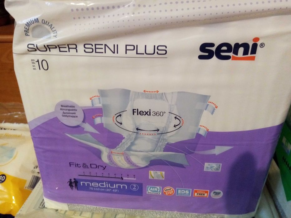 Pieluchomajtki dla dorosłych Seni Super Trio Medium rozmiar M