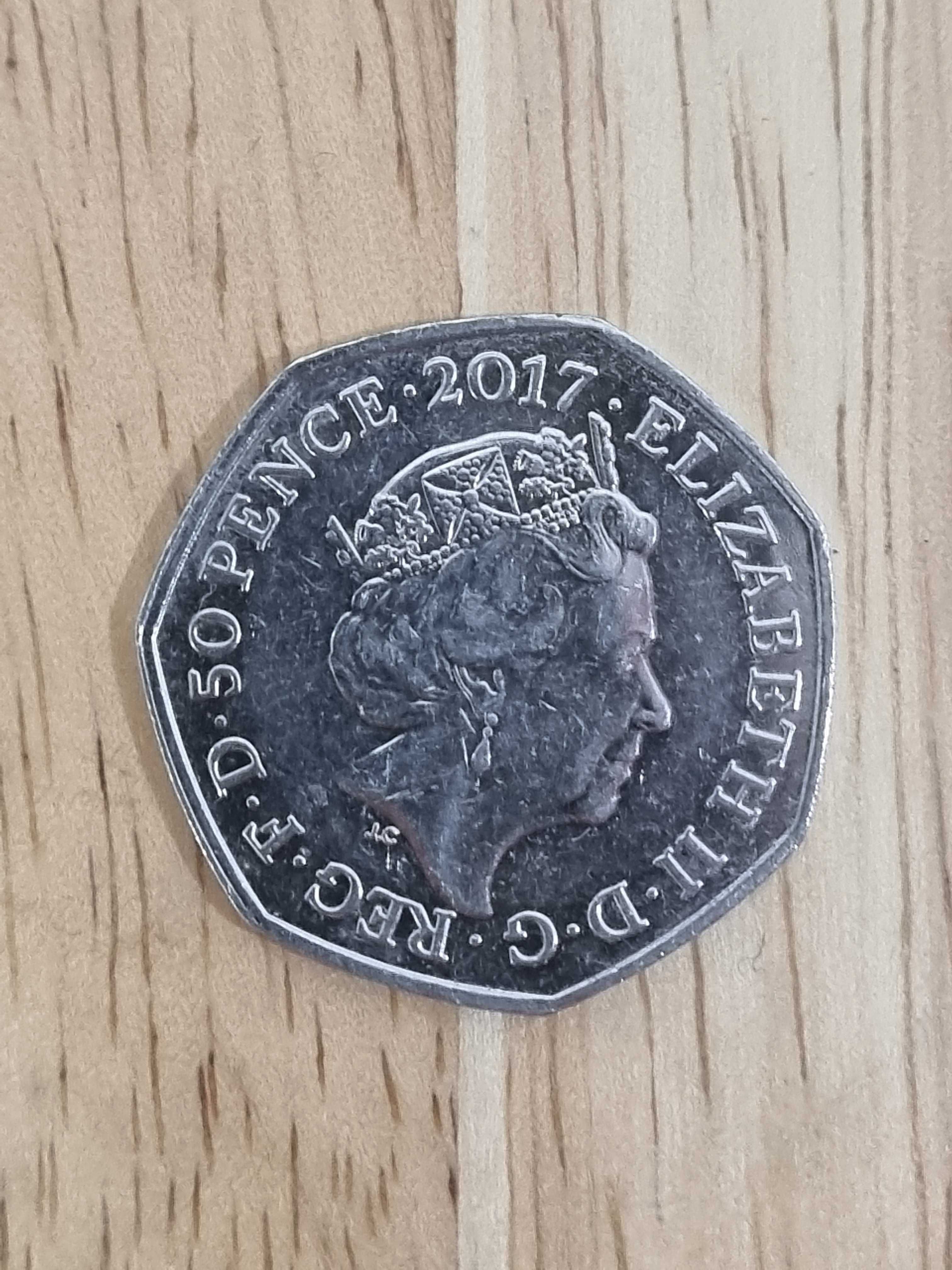 Монета Великобританії 50p Benjamin Bunny