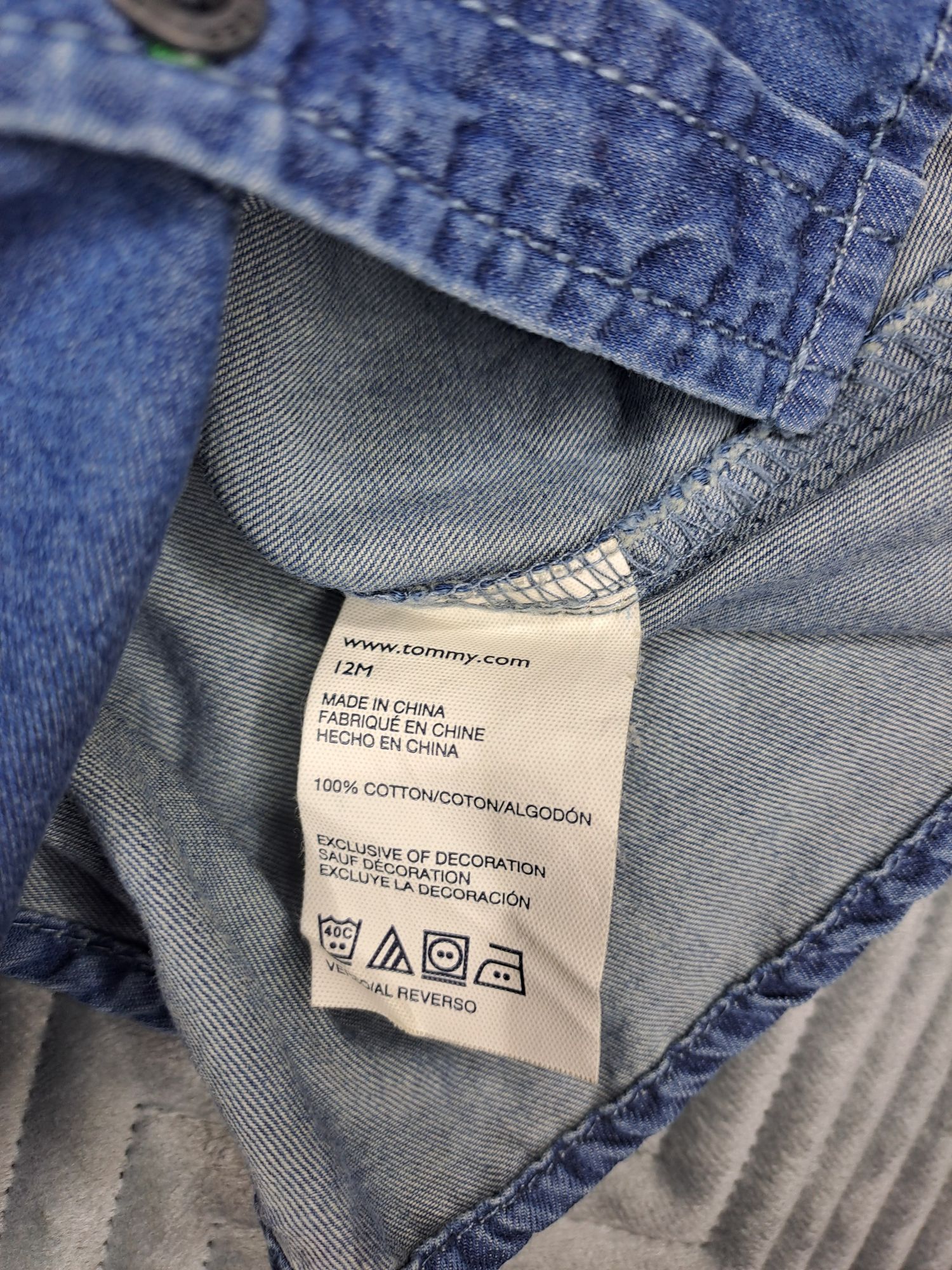 Tommy Hilfiger 12m koszula jeansowa
