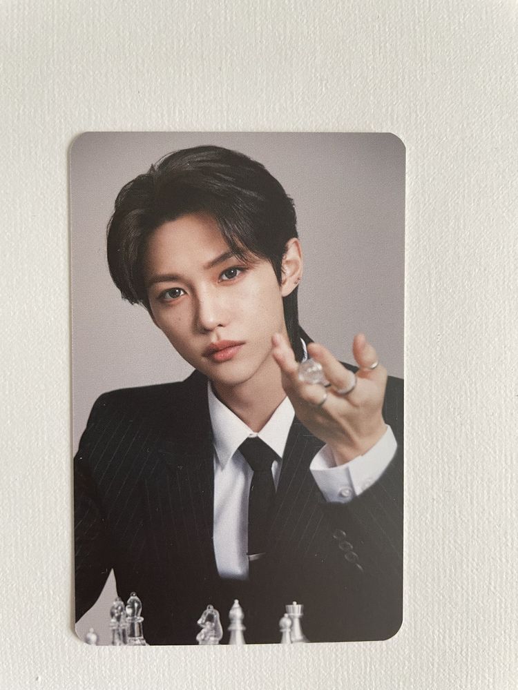 Felix photocard Nacific SKZ in the black