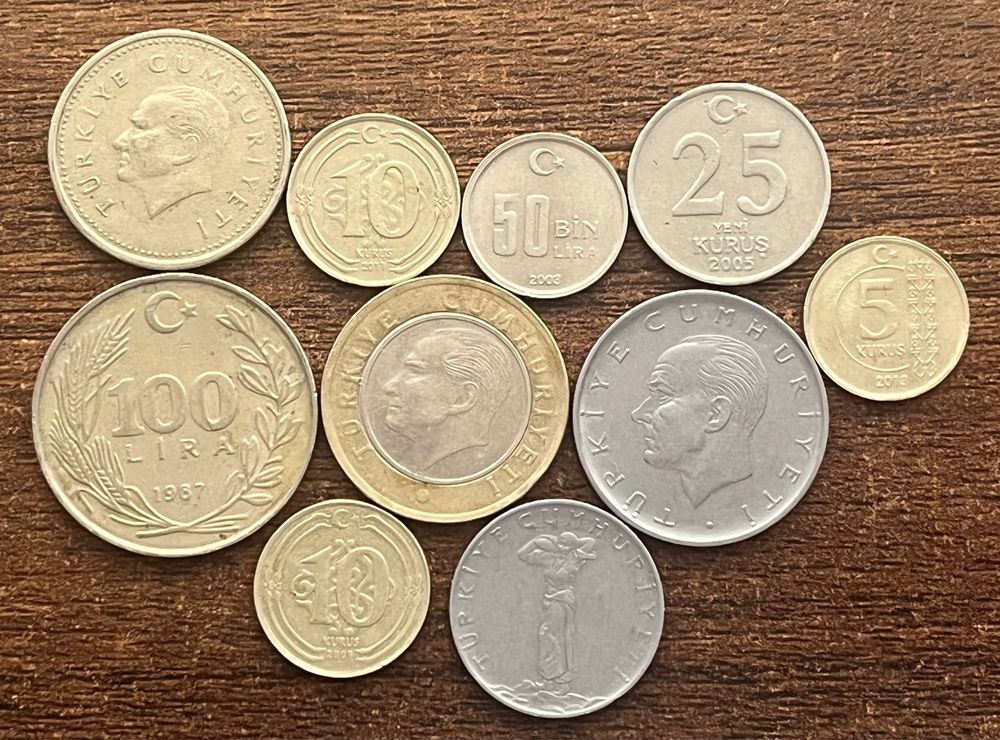 Monety Turcja każda inna inny rocznik.
