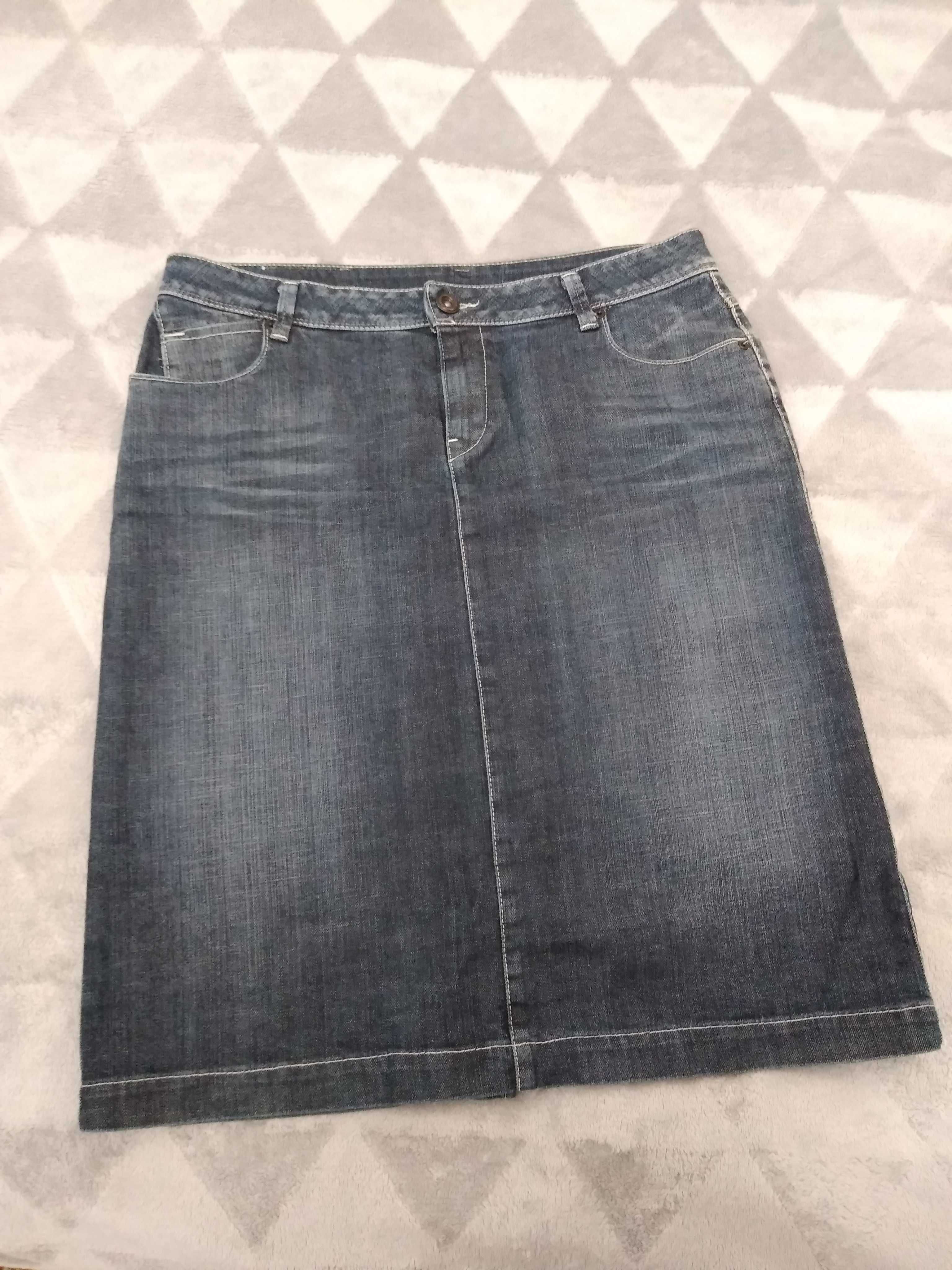 Spódnica jeans klasyczna Vintage 100% bawełna