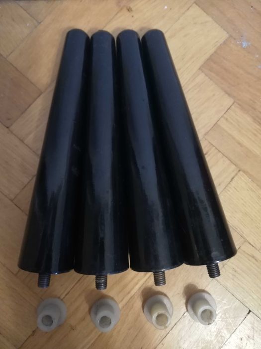 Stare nogi stożkowe od komody z epoki PRL