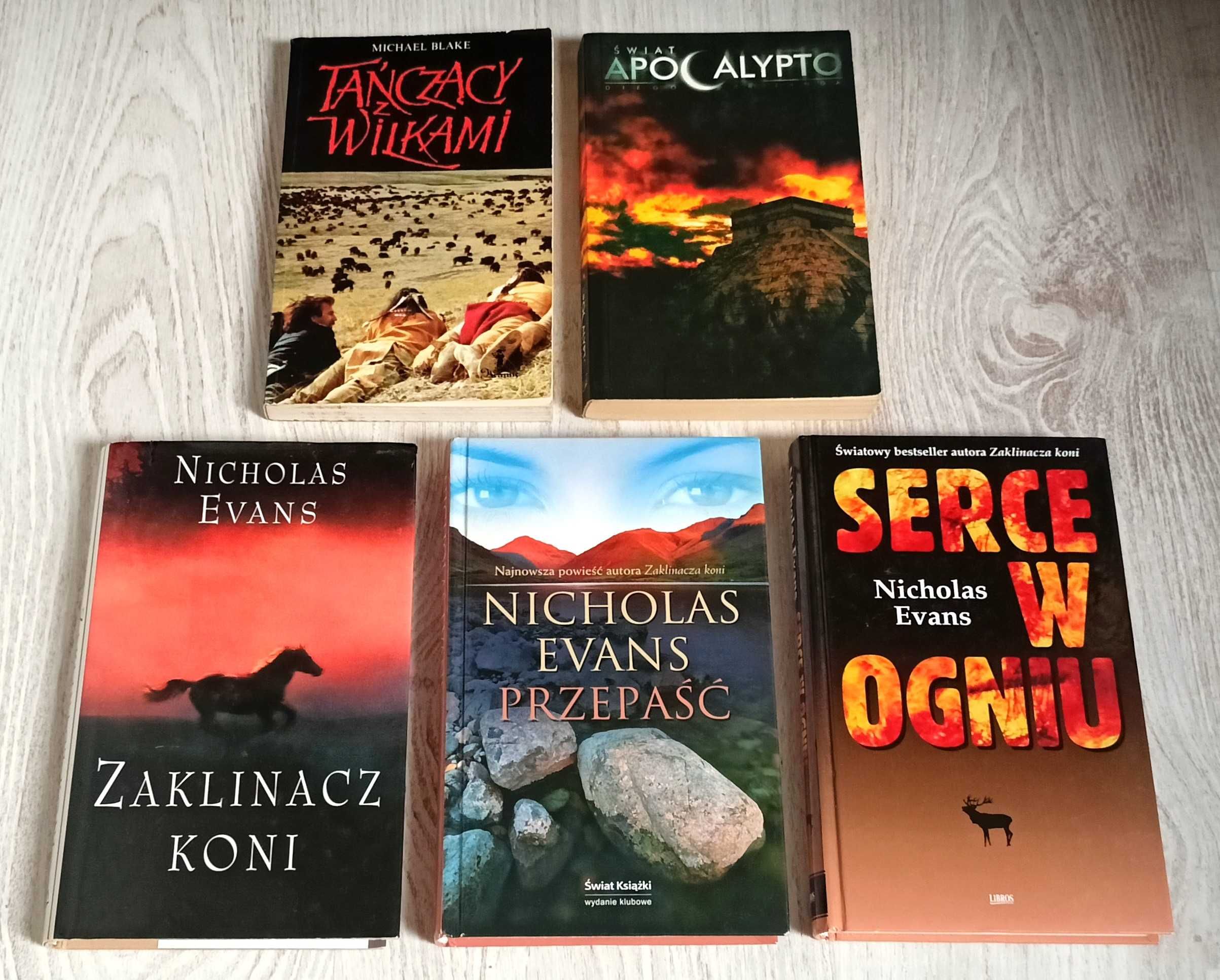 Evans Zaklinacz koni Świat Apocalypto Michael Blake Tańczący z wilkami