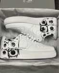 Кросівки Nike Air Force 1 x CDG x Supreme/Форси КДГ Супрім з очима