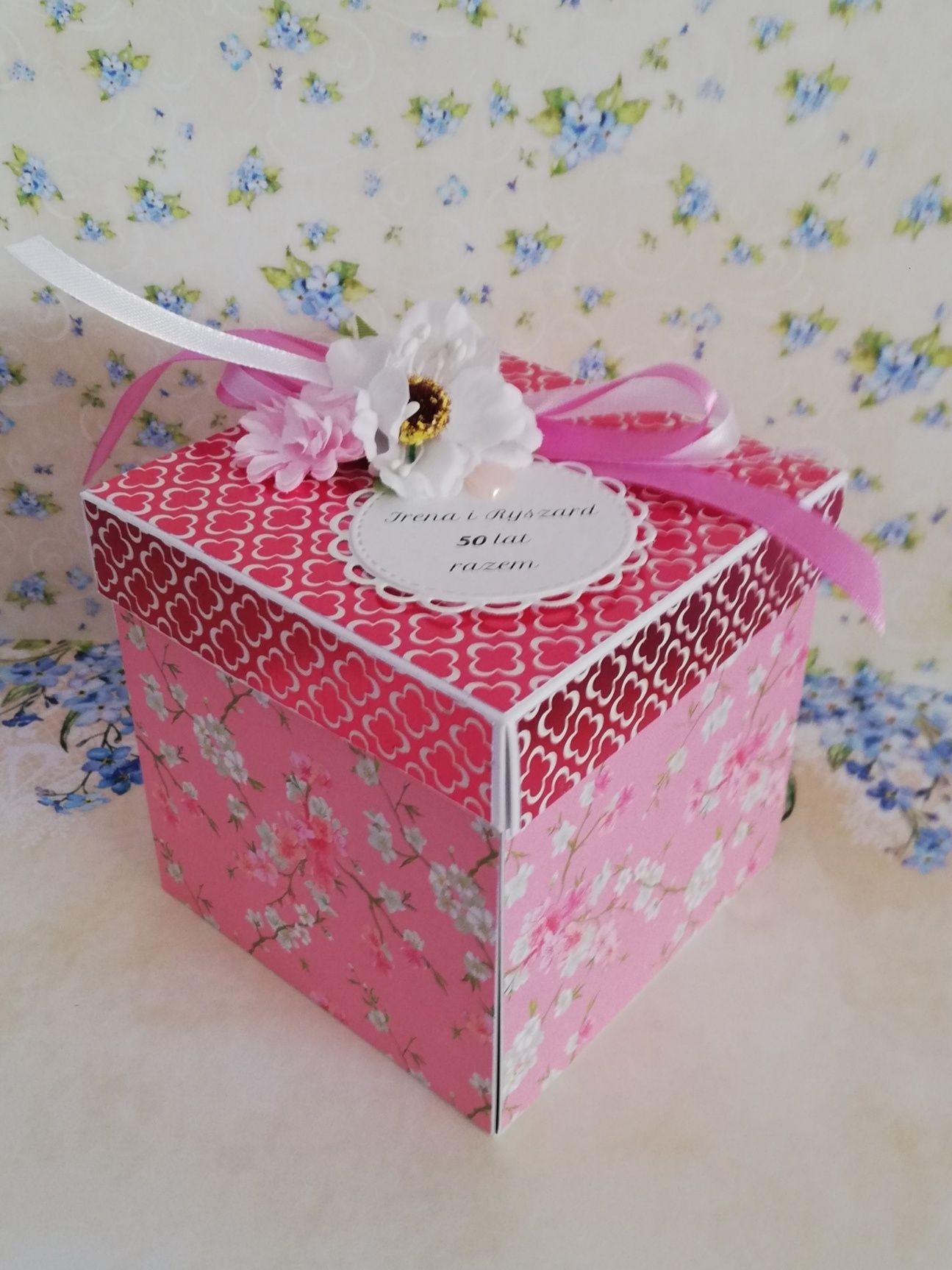Exploding box, pudełko na rocznicę ślubu