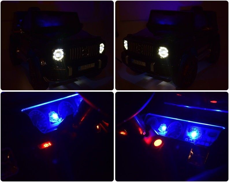 Auto na akumulator Mercedes G63 KOŁA EVA, Ecoskóra