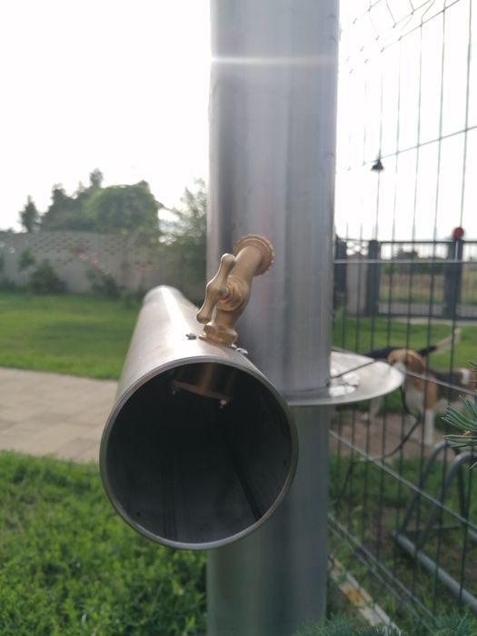 Kran ogrodowy ze stali nierdzewnej